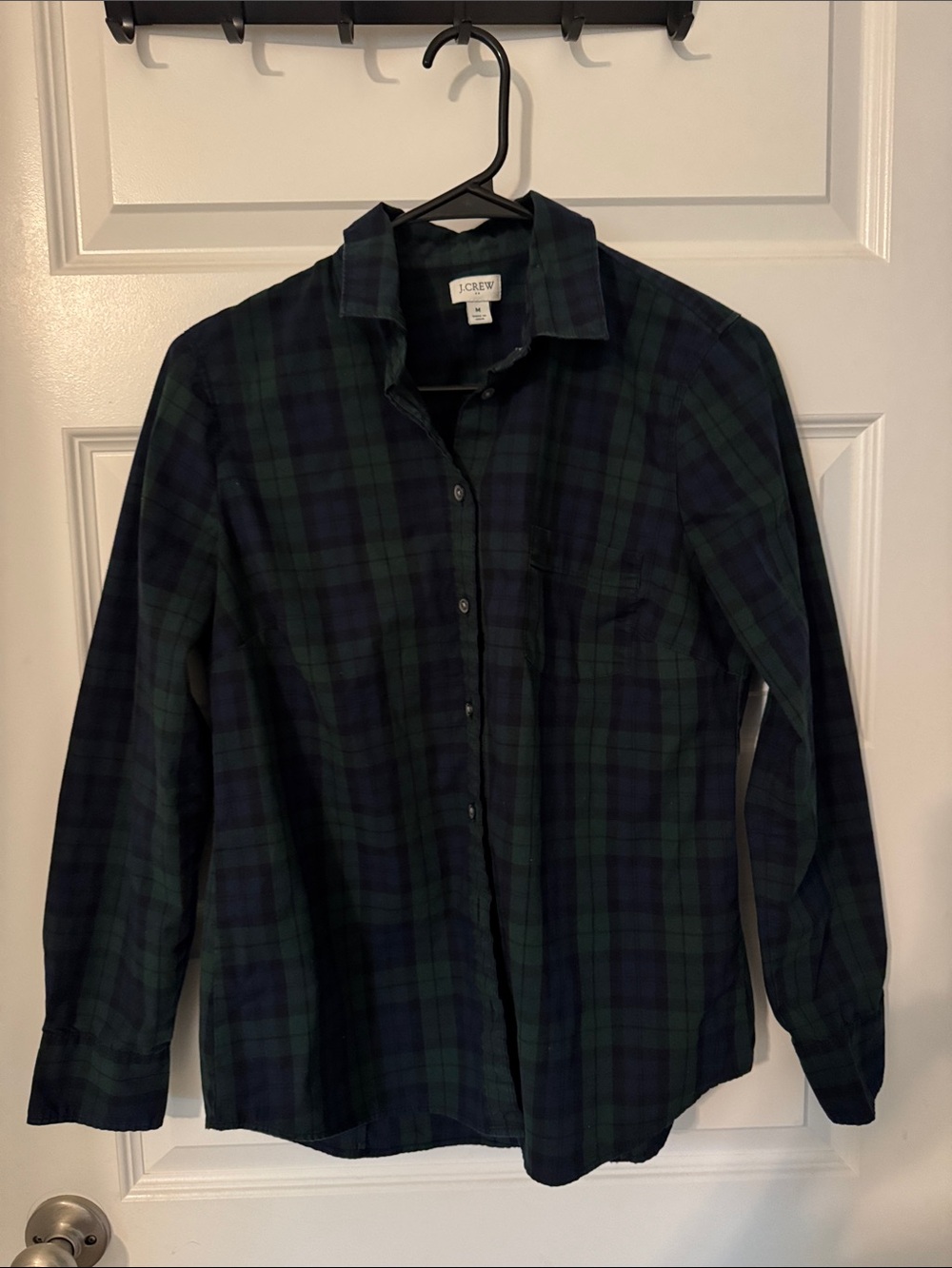 J. Crew Blackwatch Plaid Button-Down Shirt - Green & Navy